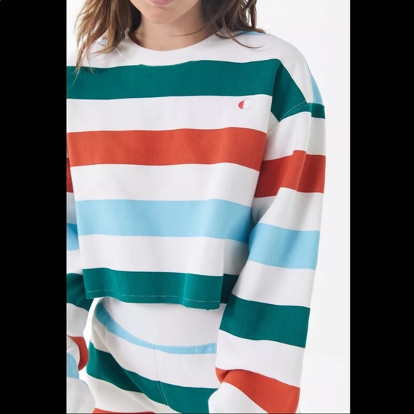 Champion Urban Outfitters Rainbow Stripe Sweater - Picture 3 of 3